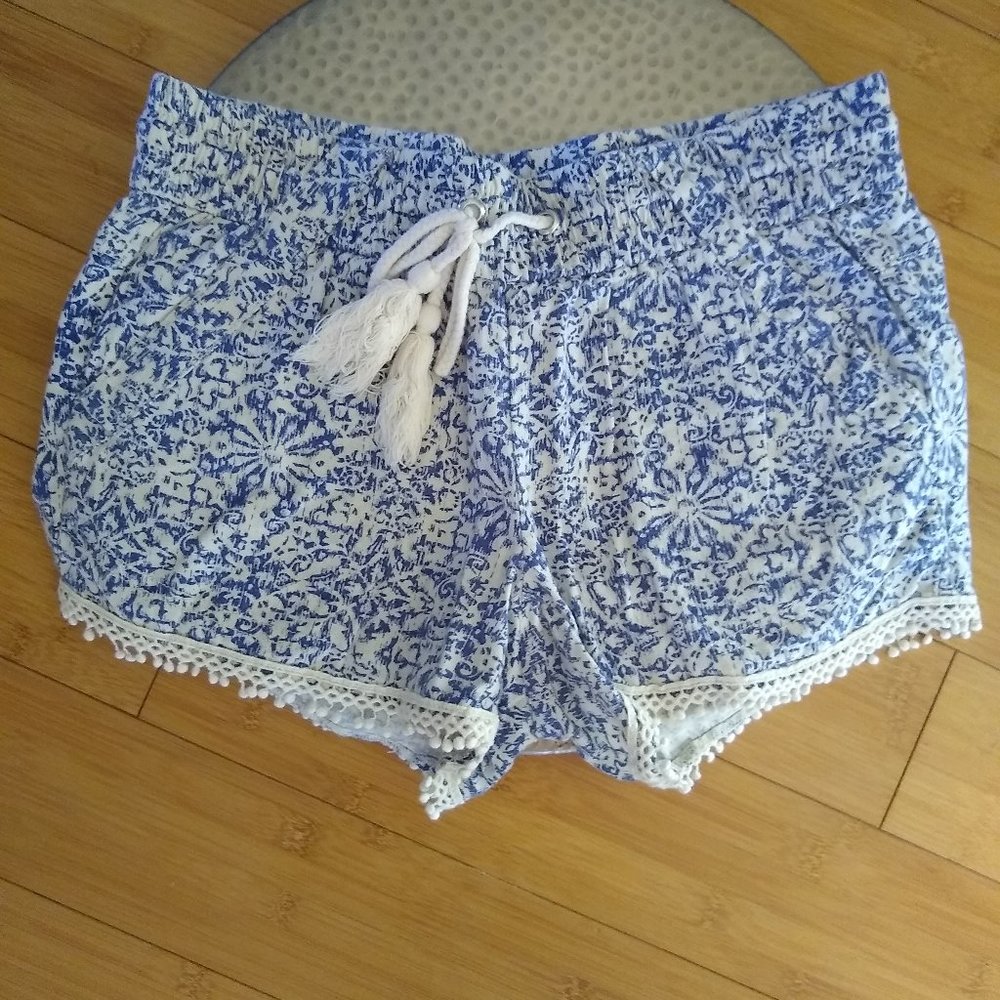 Jolt Blue Batik Tie Shorts Size 1
